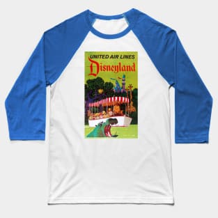 Vintage Travel Poster - Famous Amusement Park Baseball T-Shirt